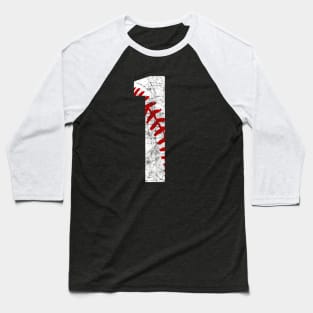 Vintage #1 Baseball Laces Baseball Mom Jersey Love Baseball  Birthday T-shirt Baseball T-Shirt